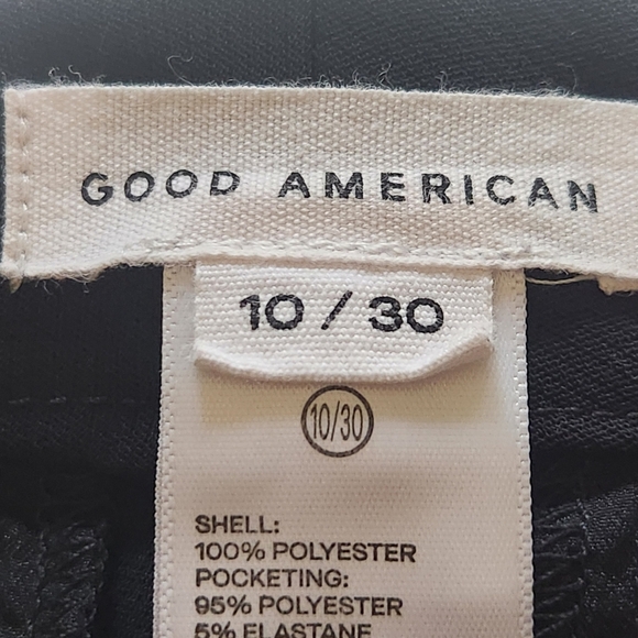 EUC GOOD AMERICAN LUXE SUITING COLUMN WIDE LEG TROUSERS PANTS SZ 10/30 BLACK - Picture 13 of 15